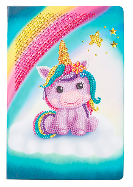 Crystal Art Notebook - Unicorn Smile
