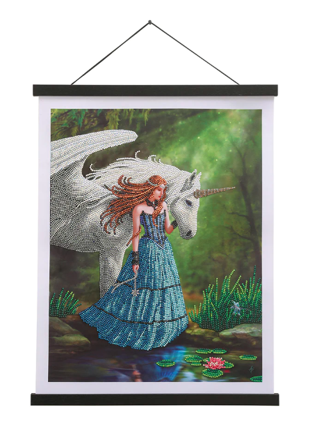 Crystal Art Scroll Kit - Enchanted Pool