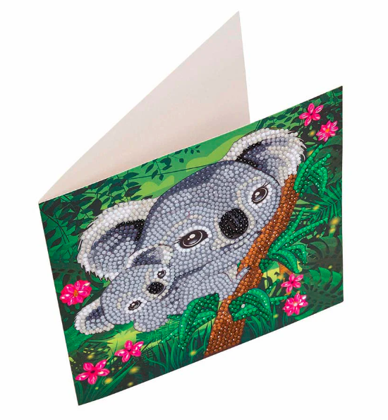 Crystal Art Koala Hugs Card