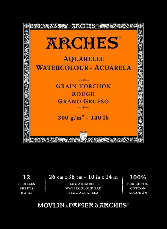 Arches 140lb Rough 10x14 12sh