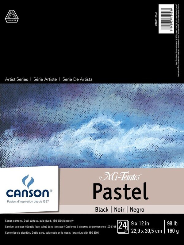 Canson Pastel Black 9x12