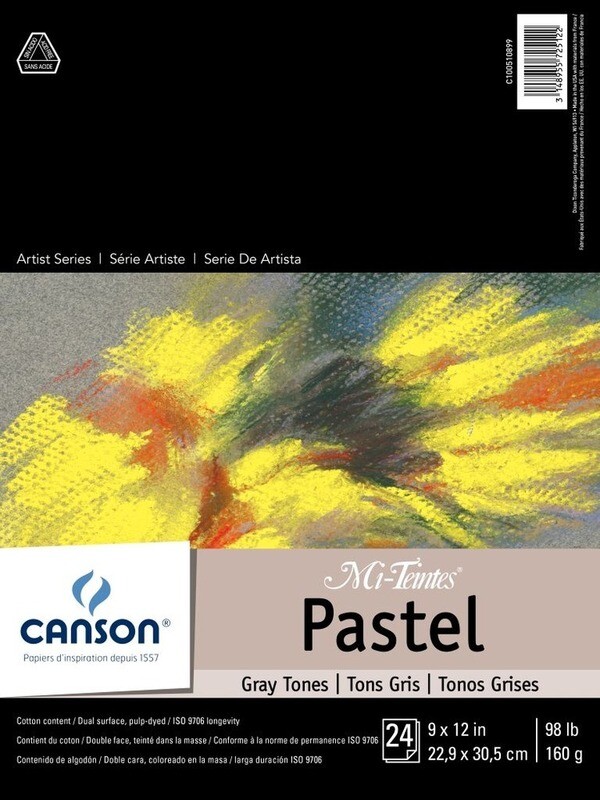 Canson Pastel Gray Tones 9x12 1