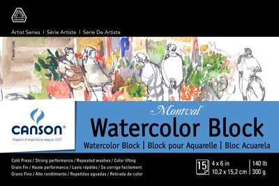 Canson Watercolor Block 4x6in