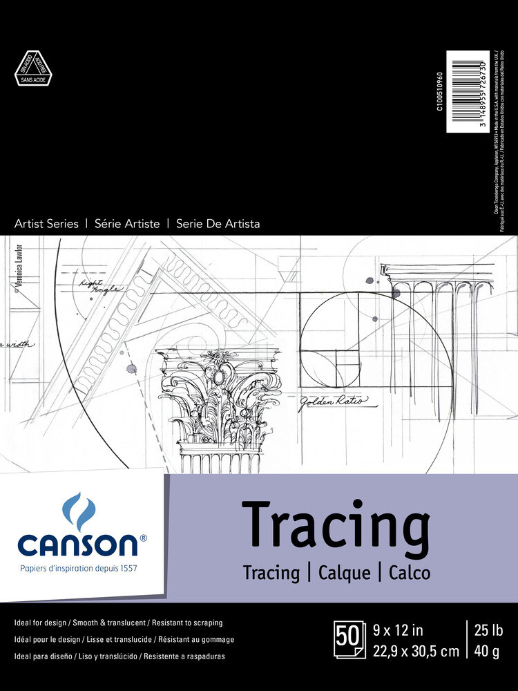 Canson Tracing 9x12 50