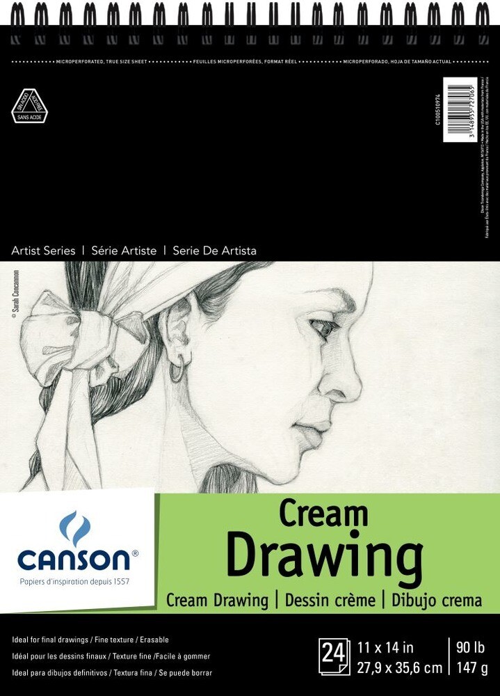 Canson Cream Drawing 11x14 24