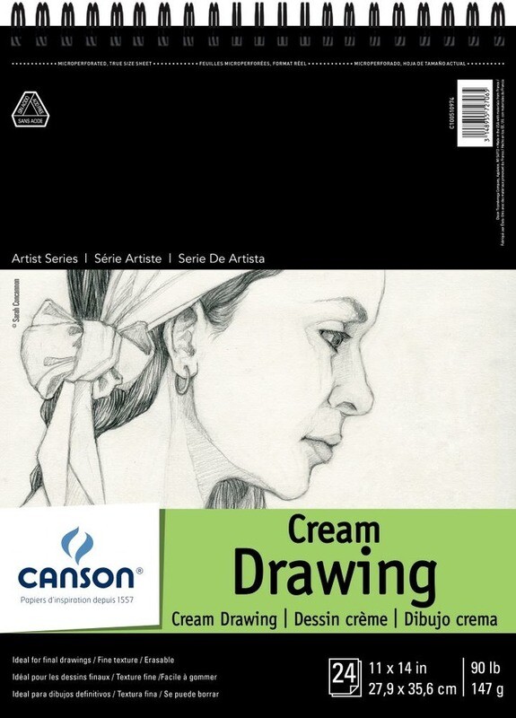 Canson Cream Drawing 11x14 24