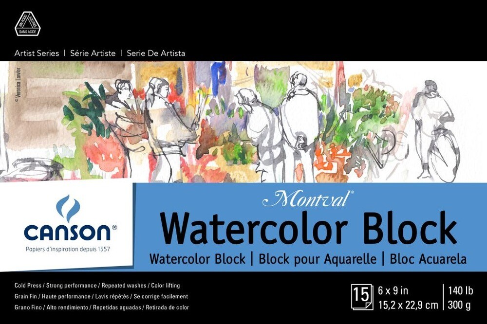 Canson Watercolor Block 6x9 2