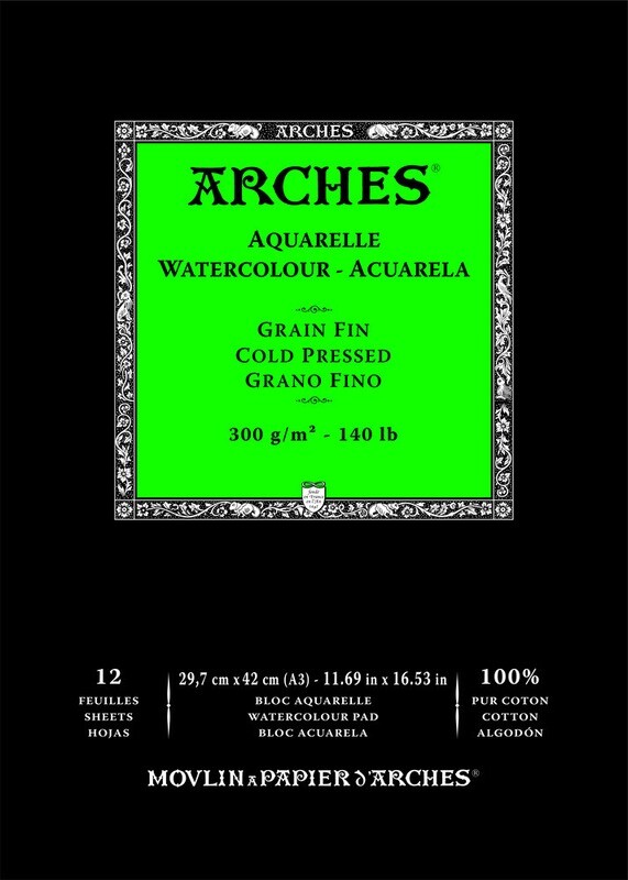 Arches 140lb Cold Press A3 12