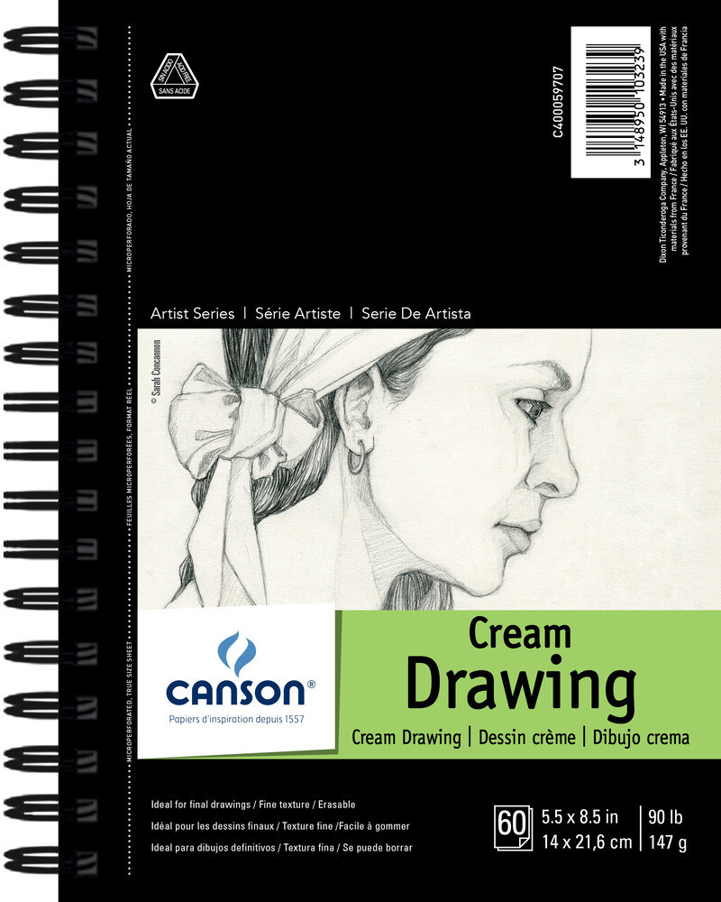 Canson Cream Drawing 5.5x8.5 24