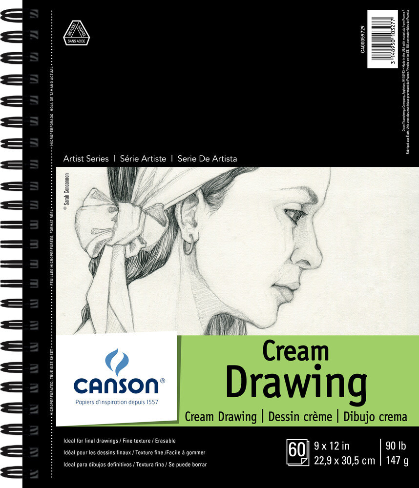 Canson Cream Drawing 9x12 24