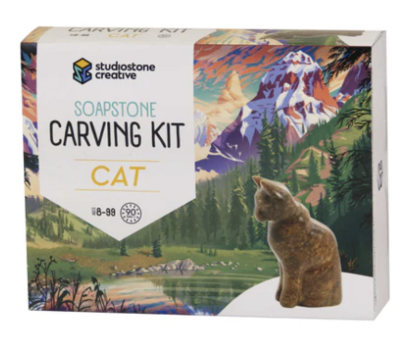 Soapstone Carving Kit - Cat