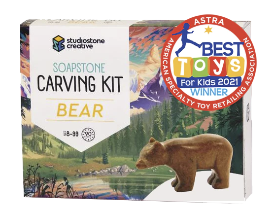 Soapstone Carving Kit - Bear 1b