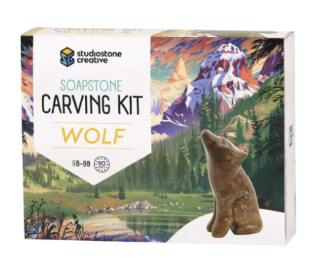 Soapstone Carving Kit - Wolf