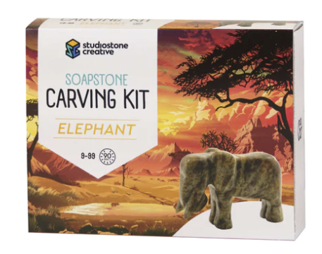 Soapstone Carving Kit - Elephant 1b