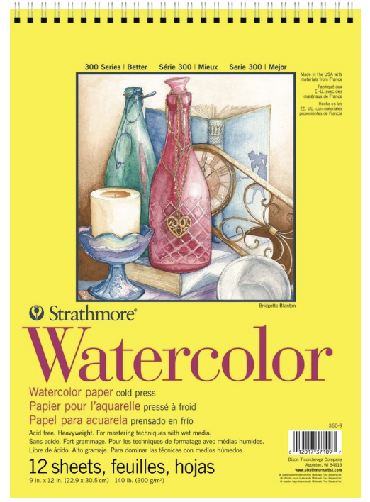 Strathmore  Watercolor Cold Press 300 Series 9x12