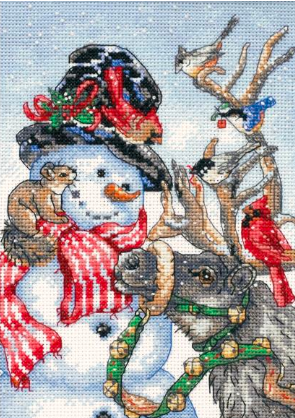 Cross Stitch Snowman