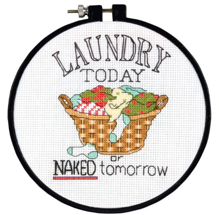 6" Laundry Today  Hoop