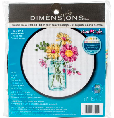 6&quot; Summer Flowers  Hoop