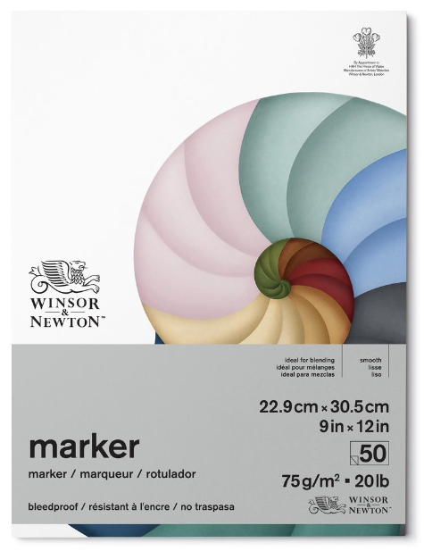Windsor &amp; Newton Bleedproof Marker Paper 9x12