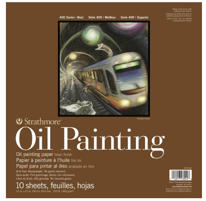 Strathmore Oil 12x12 10 Sheets