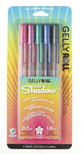 Gelly Roll Gold Shadow 5pk