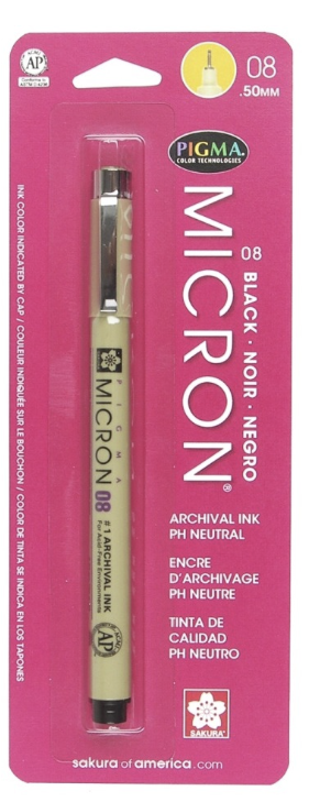 Pigma Micron Black 08
