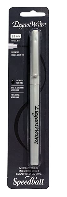 Elegant Writer 3mm Chisel  Silver