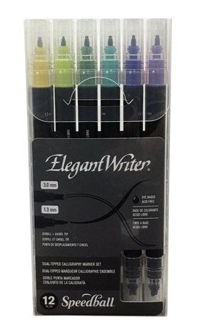 Elegant Writer Dual Tip Multicolor 12pk