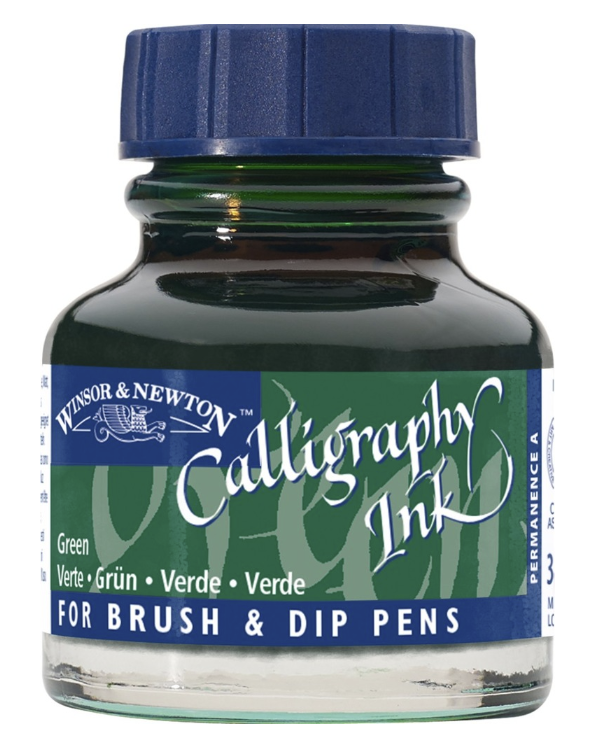 W&amp;N Calligraphy Ink Green 30ml