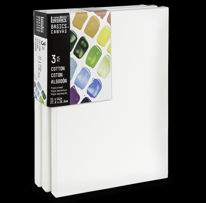 Basics Canvas 3pk 11x14