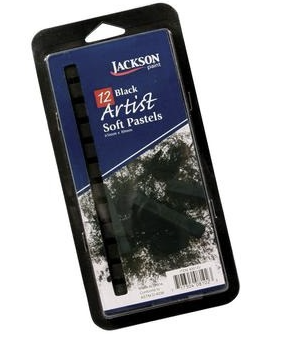 Jackson Soft Pastel Stick Black 12pc