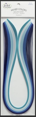 Quilling Mixed 1/8 - Blue Shades