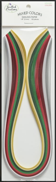 Quilling Mixed 1/8 - Holiday Colors