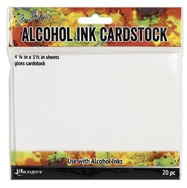 Ranger Alcohol Ink Cardstock 4 1/4 x 5 1/2
