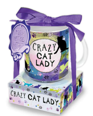 Mug and Note Set - Crazy Cat Lady