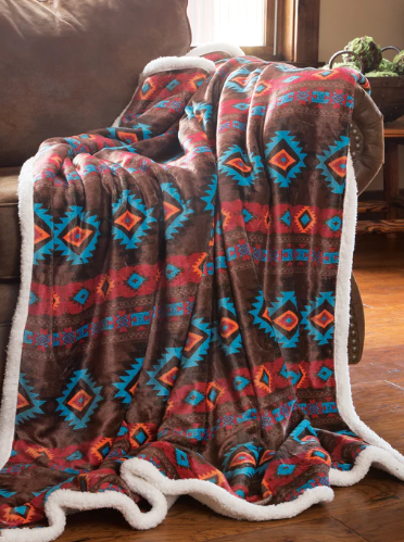 Wrangler Southwest Horizon Plush Throw