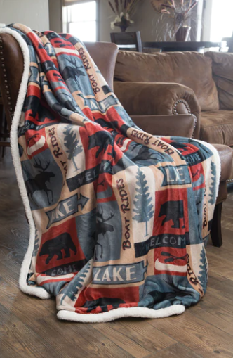 Lake Plush Throw