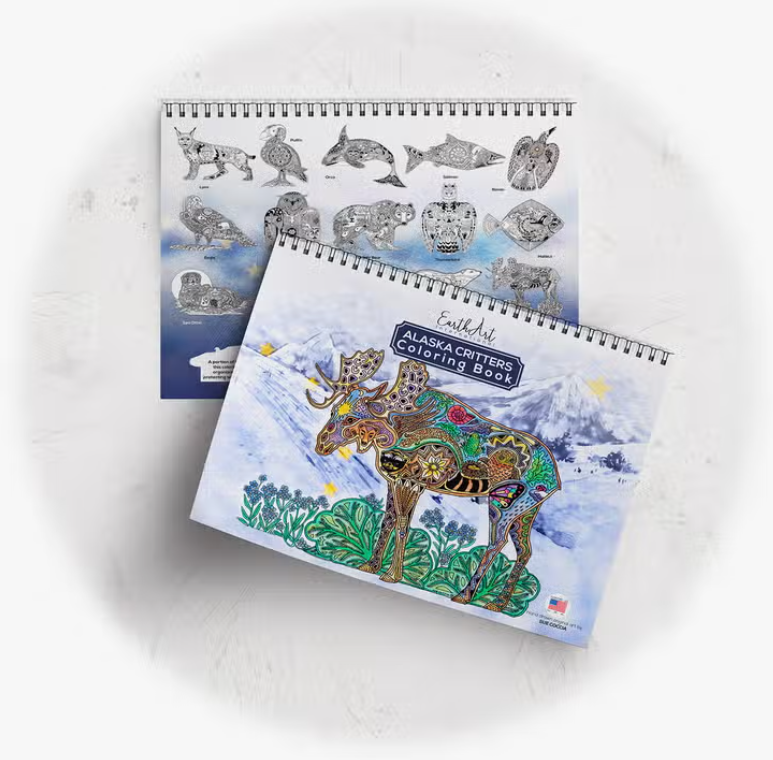 Earth Art Coloring Book - Alaska Critters