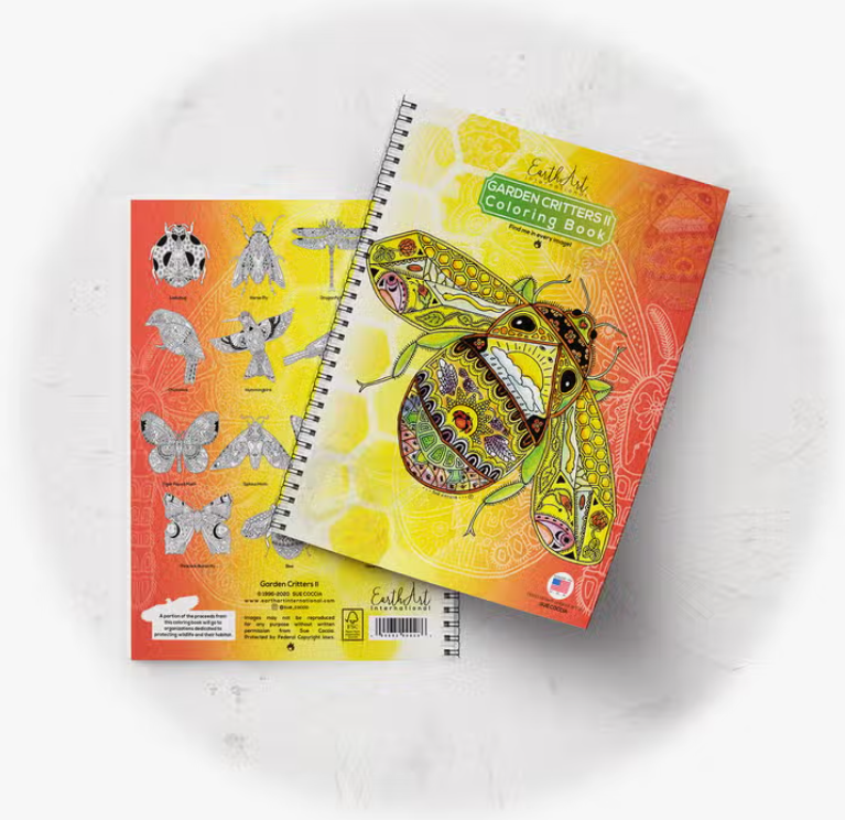 Earth Art Coloring Book - Garden Critters II