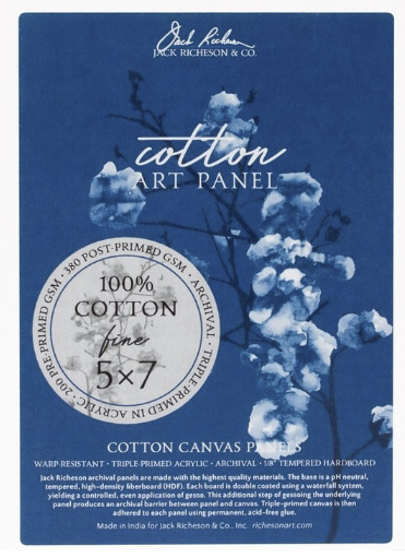 Jack Richeson &amp; Co Cotton Art Panel 5x7