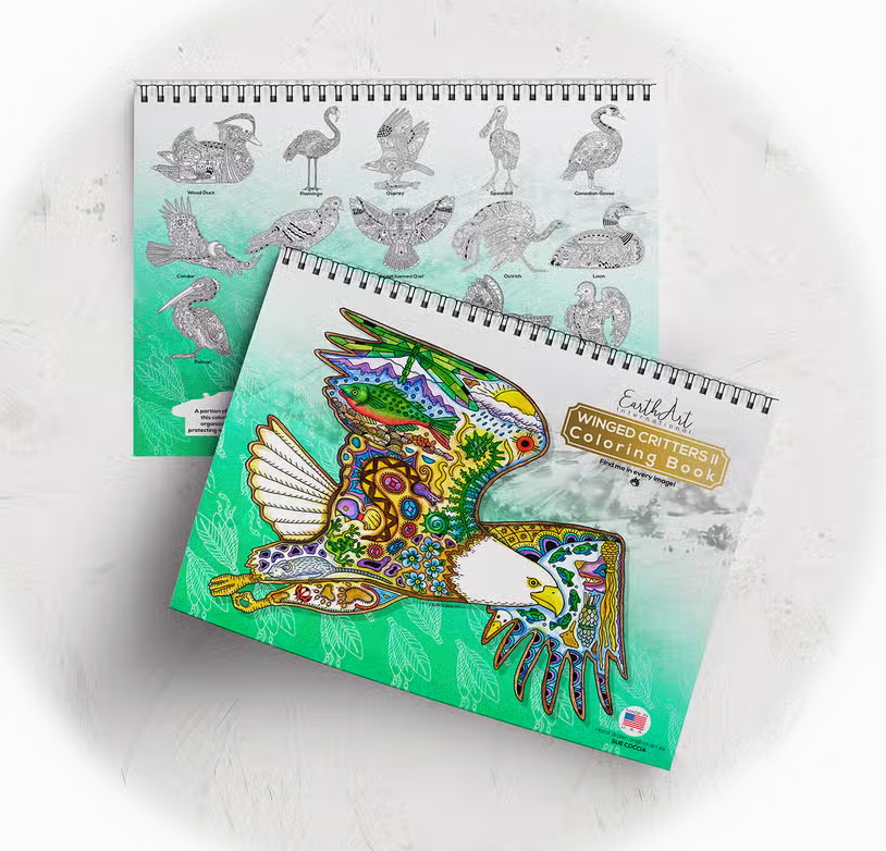 Earth Art Coloring Book - Winged Critters II