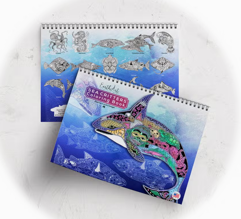 Earth Art Coloring Book - Sea Critters