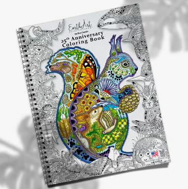 Earth Art Coloring Book - 25th Anniversary