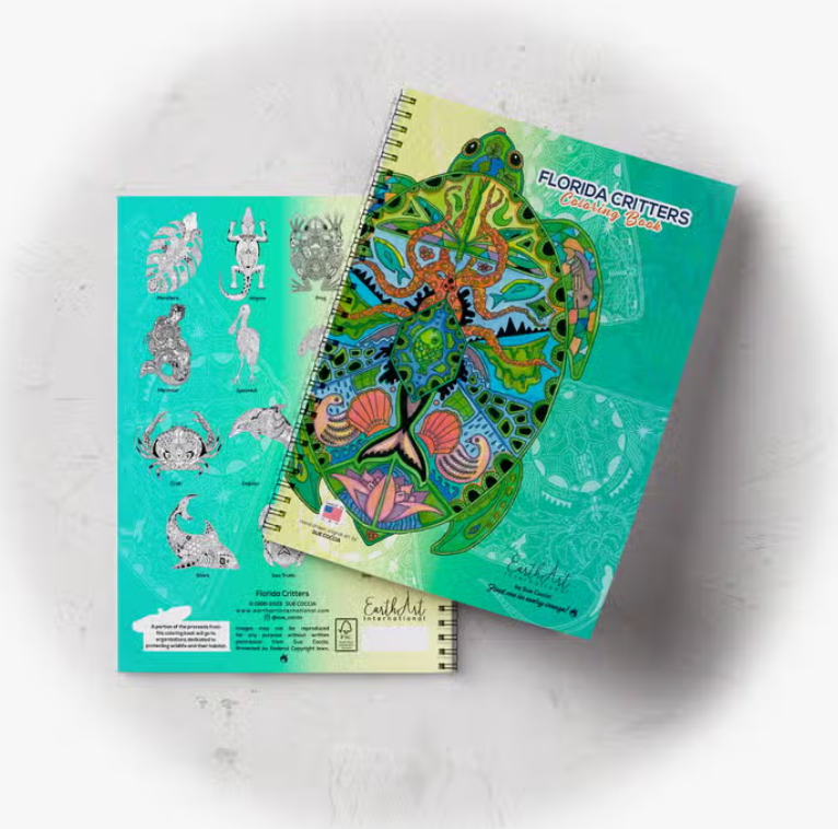 Earth Art Coloring Book - Florida Critters