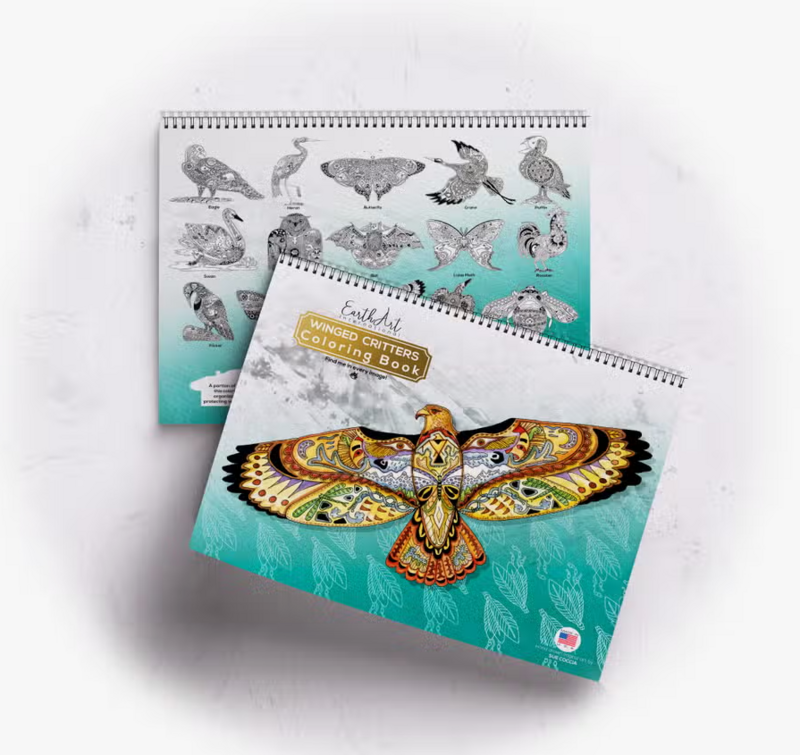 Earth Art Coloring Book - Winged Critters