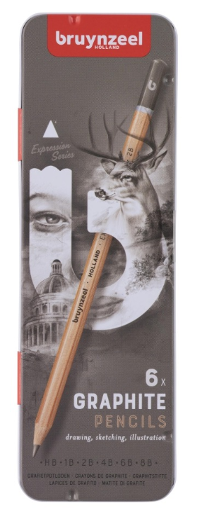 Bruynzeel Graphite Pencils 6pc