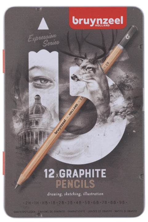 Bruynzeel Graphite Pencils 12pc