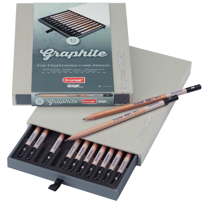 Bruynzeel Design Graphite Pencil Box 12pc