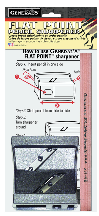 Generals Flat Point Pencil  Sharpener