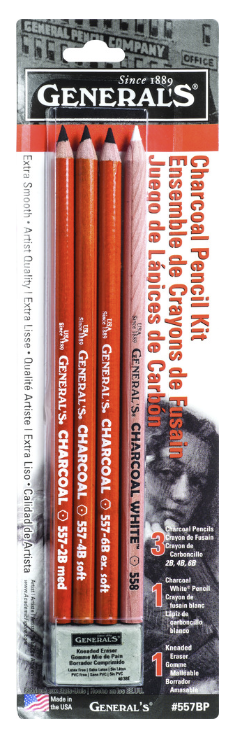 Generals Charcoal Pencil Kit 5pc